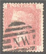 Great Britain Scott 33 Used Plate 173 - LC